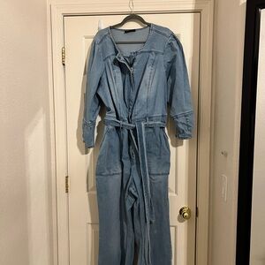 Lane Bryant Light Blue Denim Jumpsuit